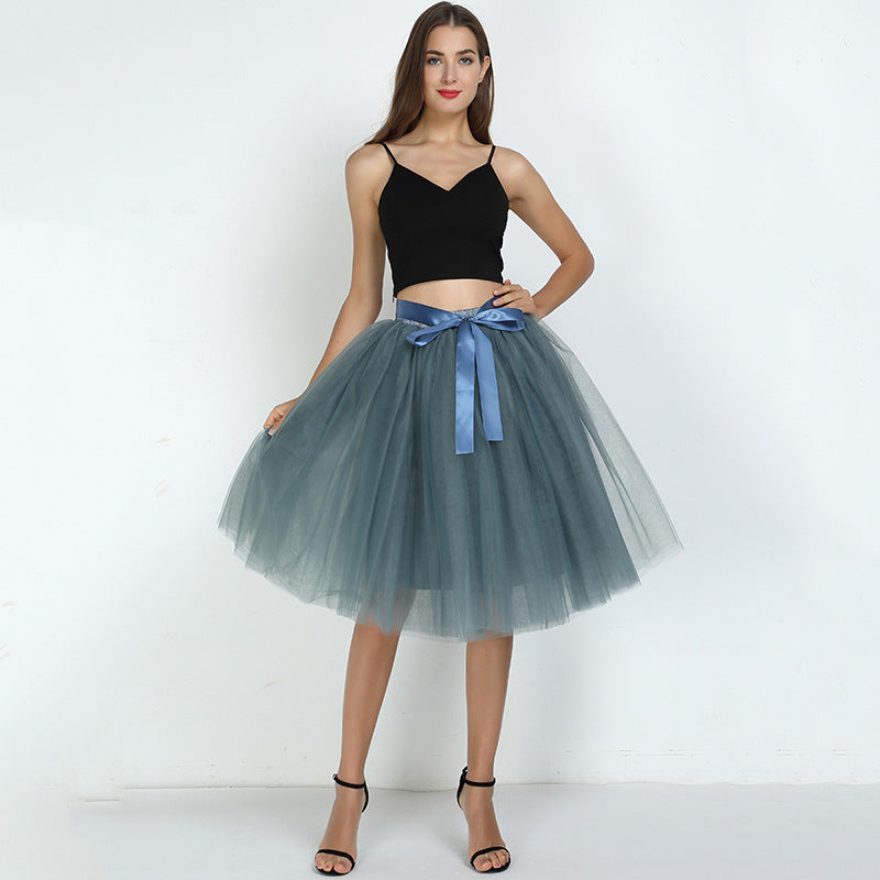 7 Layers Tulle Ballet Style Gauze Skirts