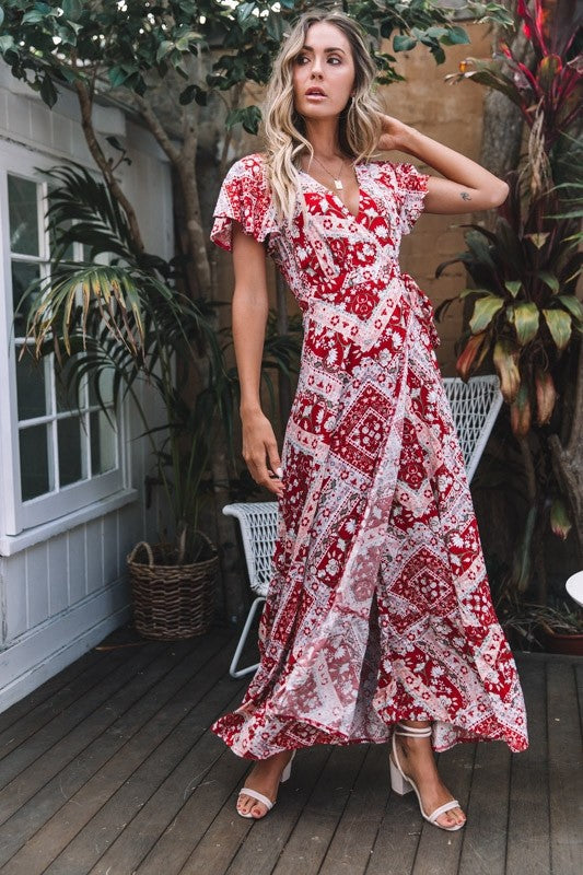 Women's Summer Casual Holiday Floral Print Sexy Dresses