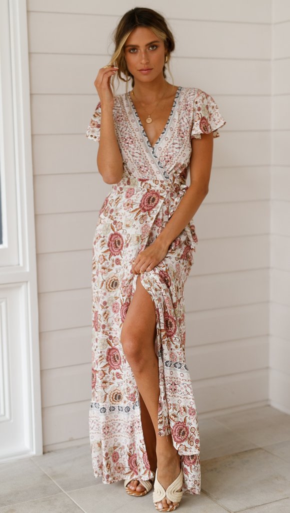 Women's Summer Casual Holiday Floral Print Sexy Dresses