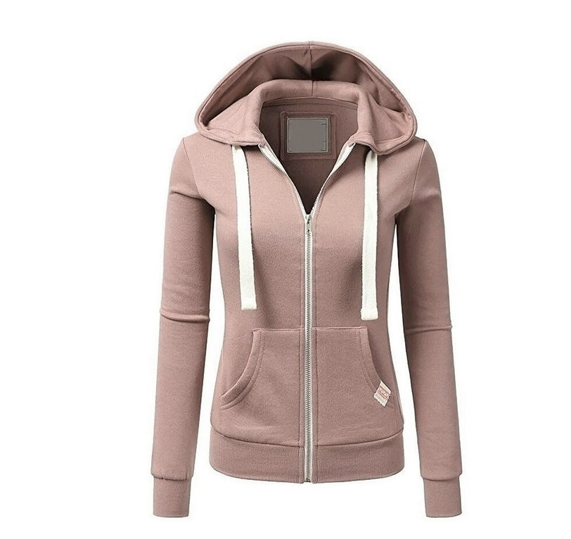 Women's Attractive Personality Sports Zipper Hoodie Sweaters