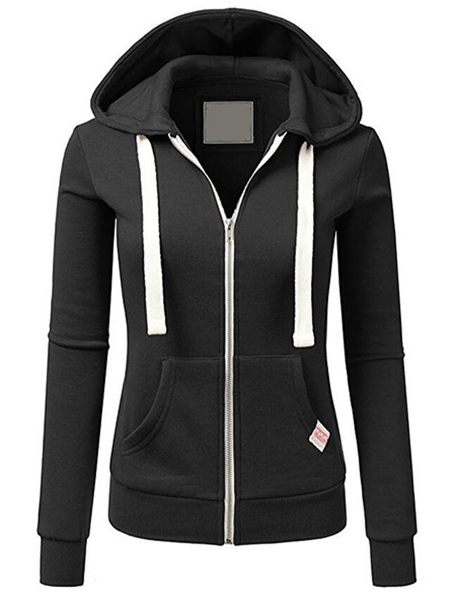 Women's Attractive Personality Sports Zipper Hoodie Sweaters