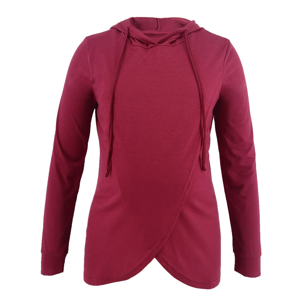 Damen-Sweatshirt mit langen Ärmeln und Kapuze