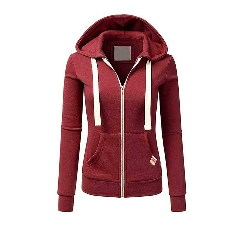 Women's Attractive Personality Sports Zipper Hoodie Sweaters