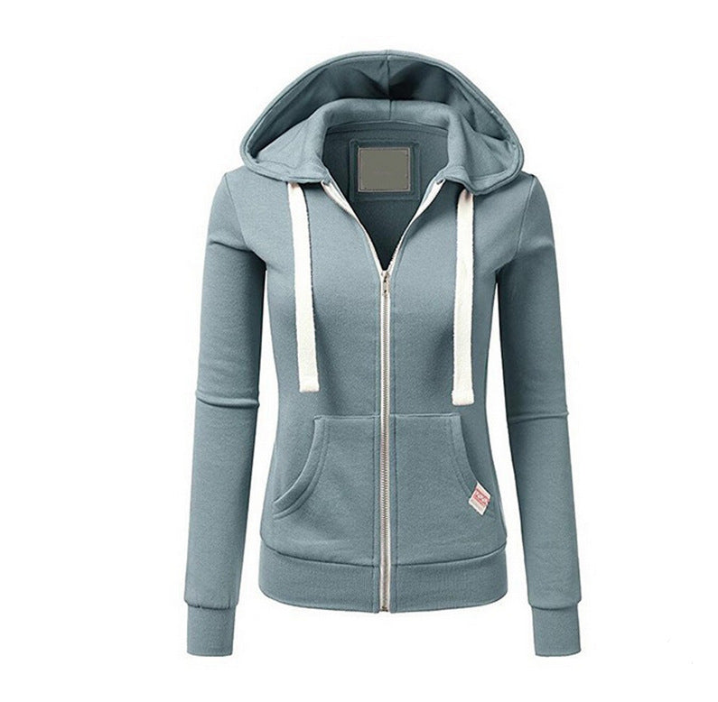 Women's Attractive Personality Sports Zipper Hoodie Sweaters