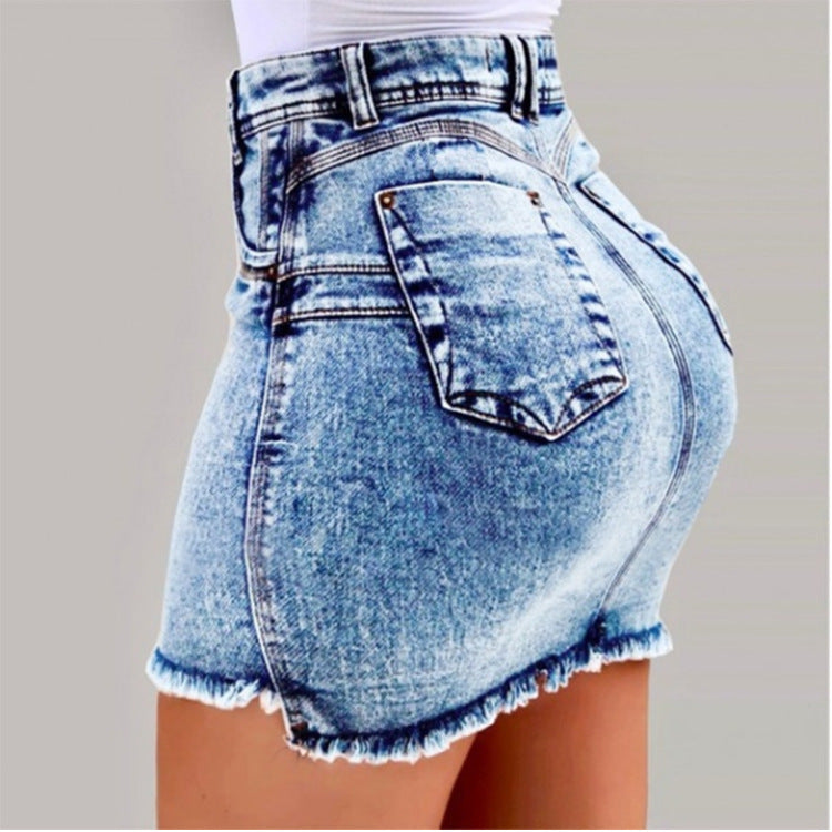 Creative Innovative Fashion Denim Sexy Stretch Skirts