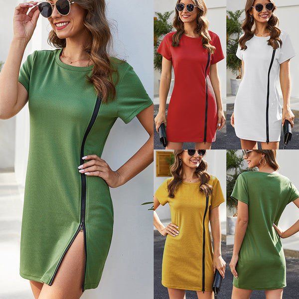 Women's Sleeve Stretch Slim-fit Ladies Dress Dresses