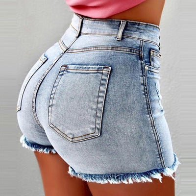 Women's Sexy Tassel High Waist Stretch Hot Jeans