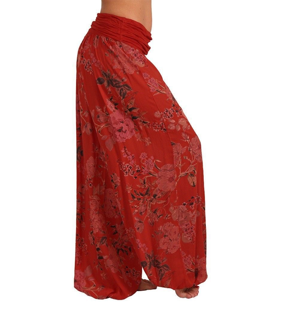 Unique Digital Printing Long Wide-leg Harlan Pants