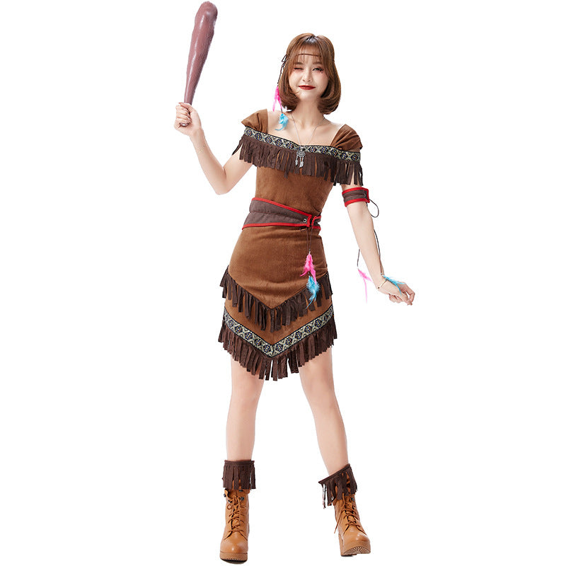 Party German Easter Indians Tassel Dress Costumes