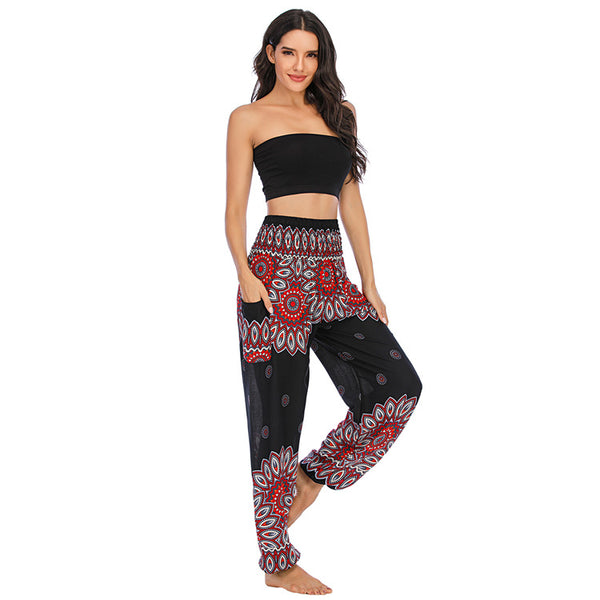 Graceful Thailand Bohemian Yoga Bloomers Pantalons Pantalons