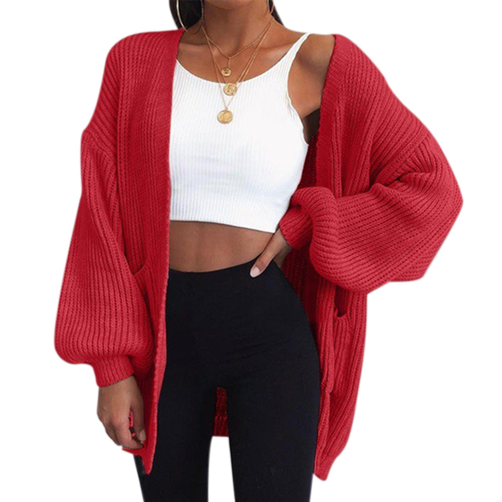 Women's Solid Color Loose Mid-length Price Sweaters