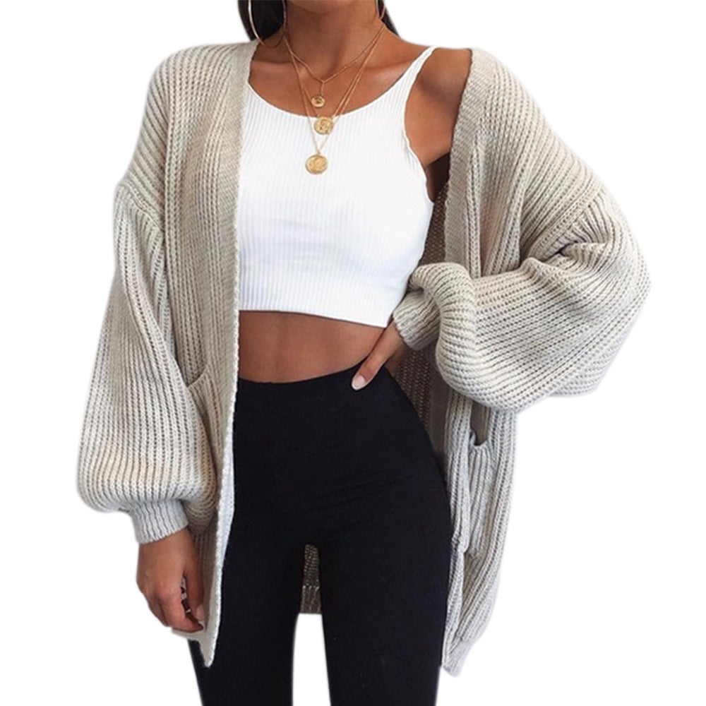 Women's Solid Color Loose Mid-length Price Sweaters