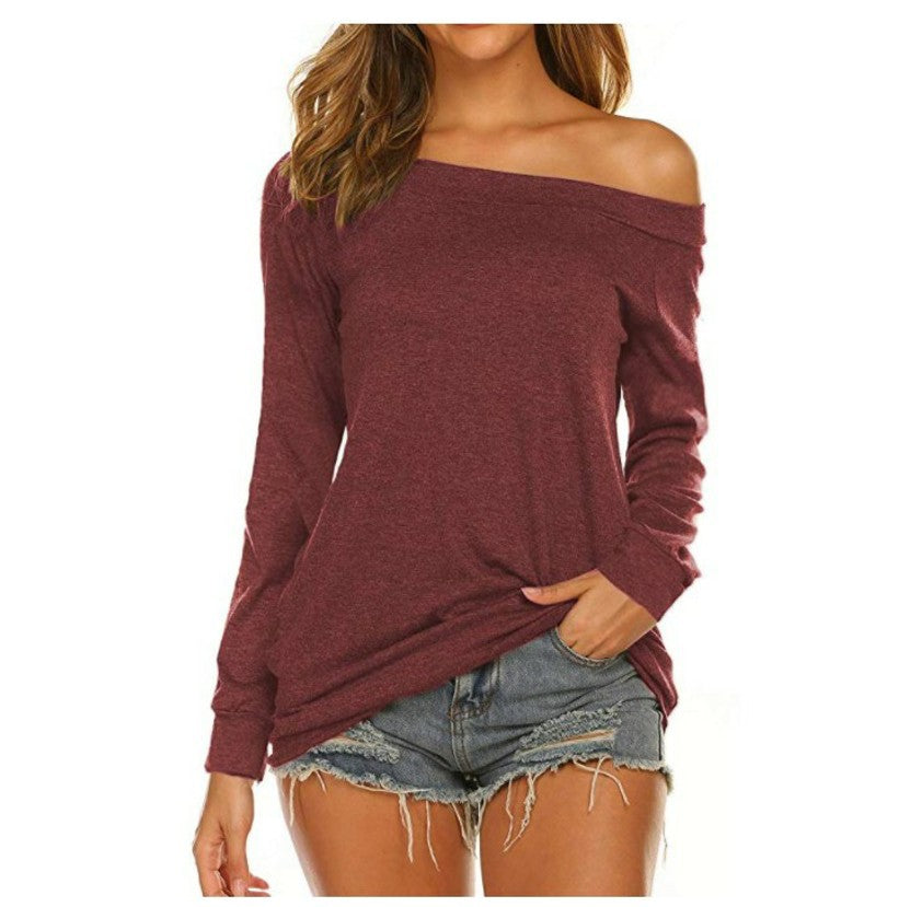 Women's Summer Off-shoulder Casual Sexy T-shirt Blouses