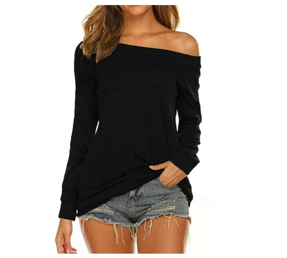 Women's Summer Off-shoulder Casual Sexy T-shirt Blouses