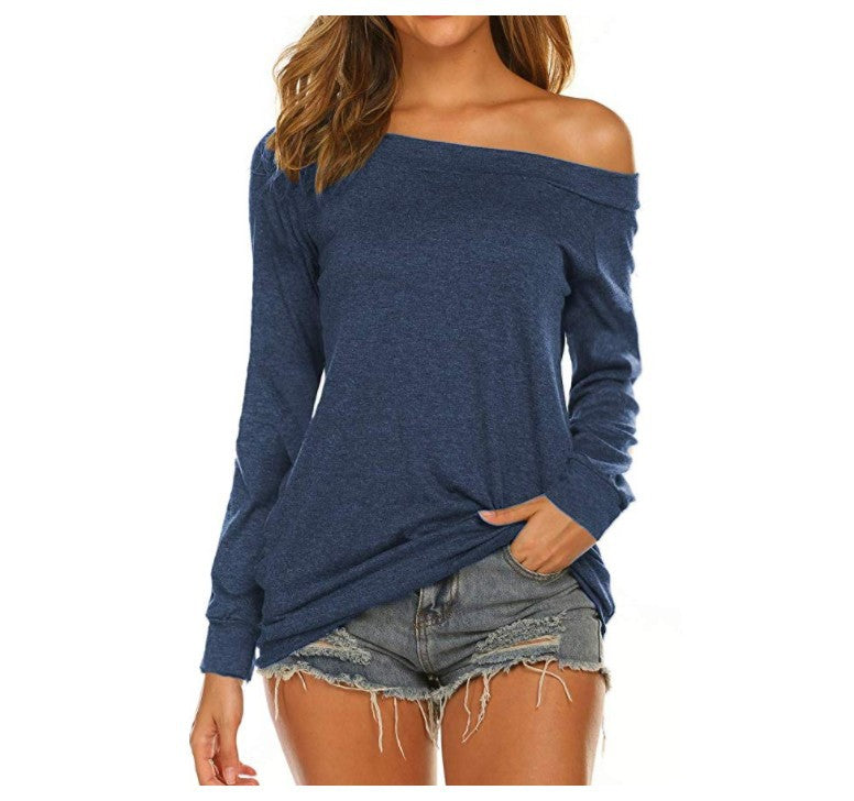 Women's Summer Off-shoulder Casual Sexy T-shirt Blouses