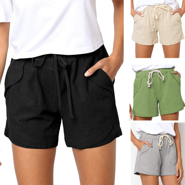 Women's Four-corner Summer European Style High Waist Pants