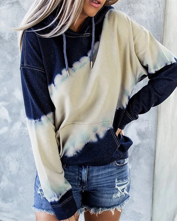 Women's Hooded Gradient British Long-sleeved Loose Positioning Sweaters