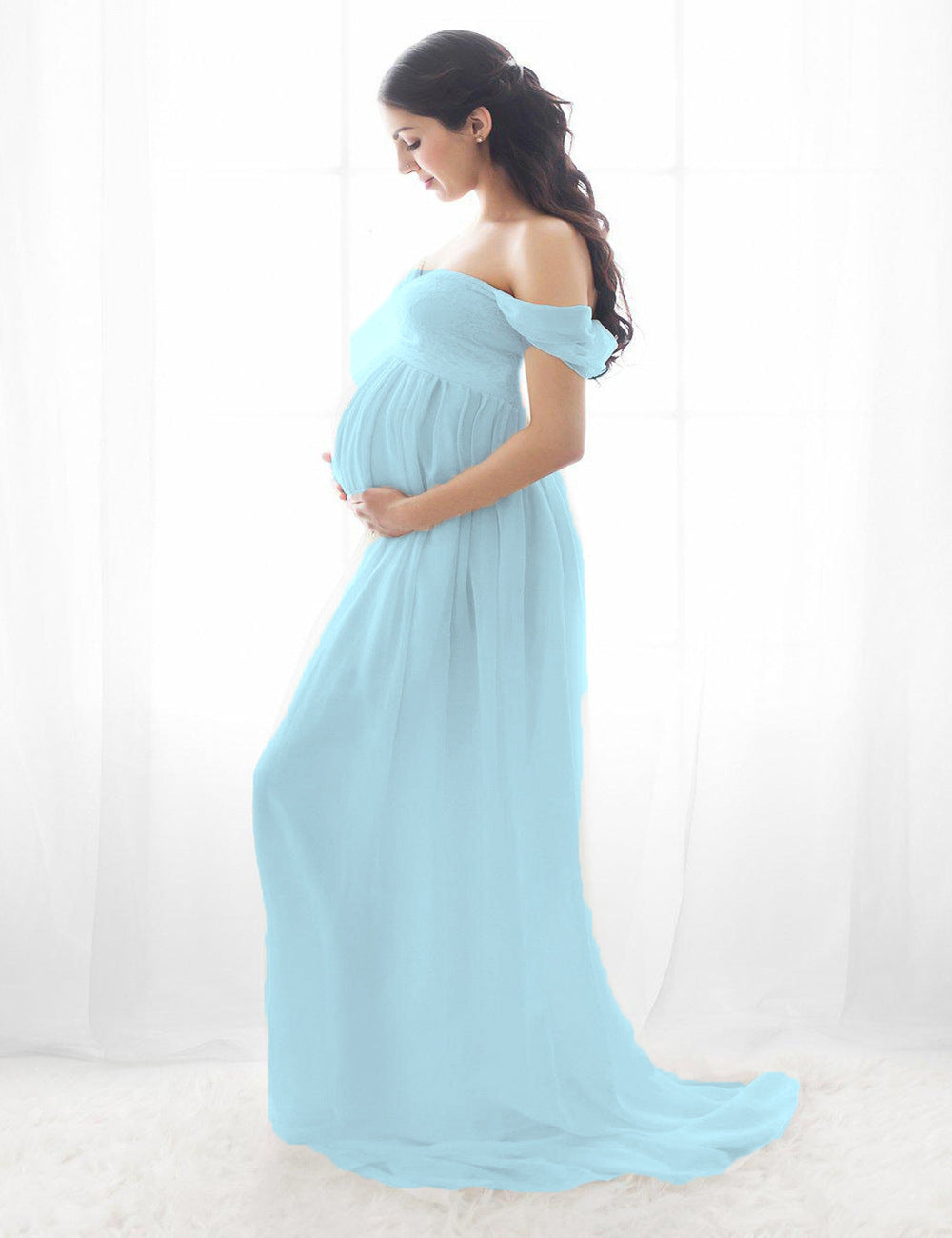 Women's Popular Slouchy Pregnant Maxi Dress Dresses