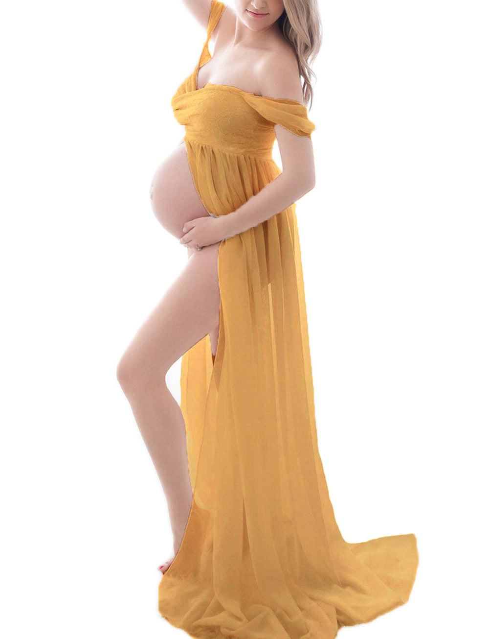 Women's Popular Slouchy Pregnant Maxi Dress Dresses