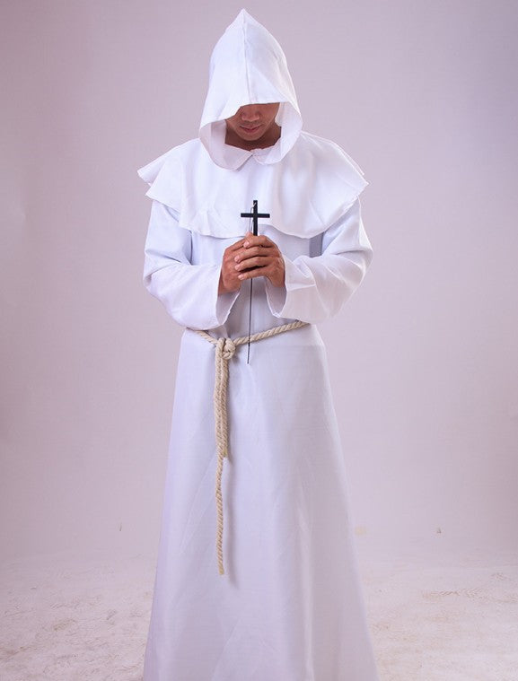 Priest Anime Medieval Retro Monk Robe Costumes