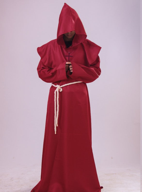 Priest Anime Medieval Retro Monk Robe Costumes