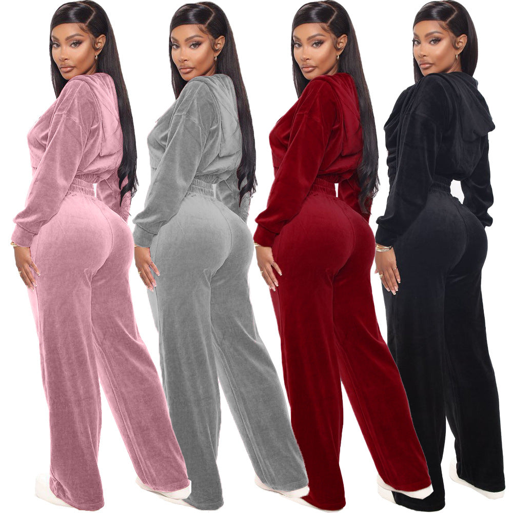 Women's Slouchy Classy Stylish Veet Zipper Suits