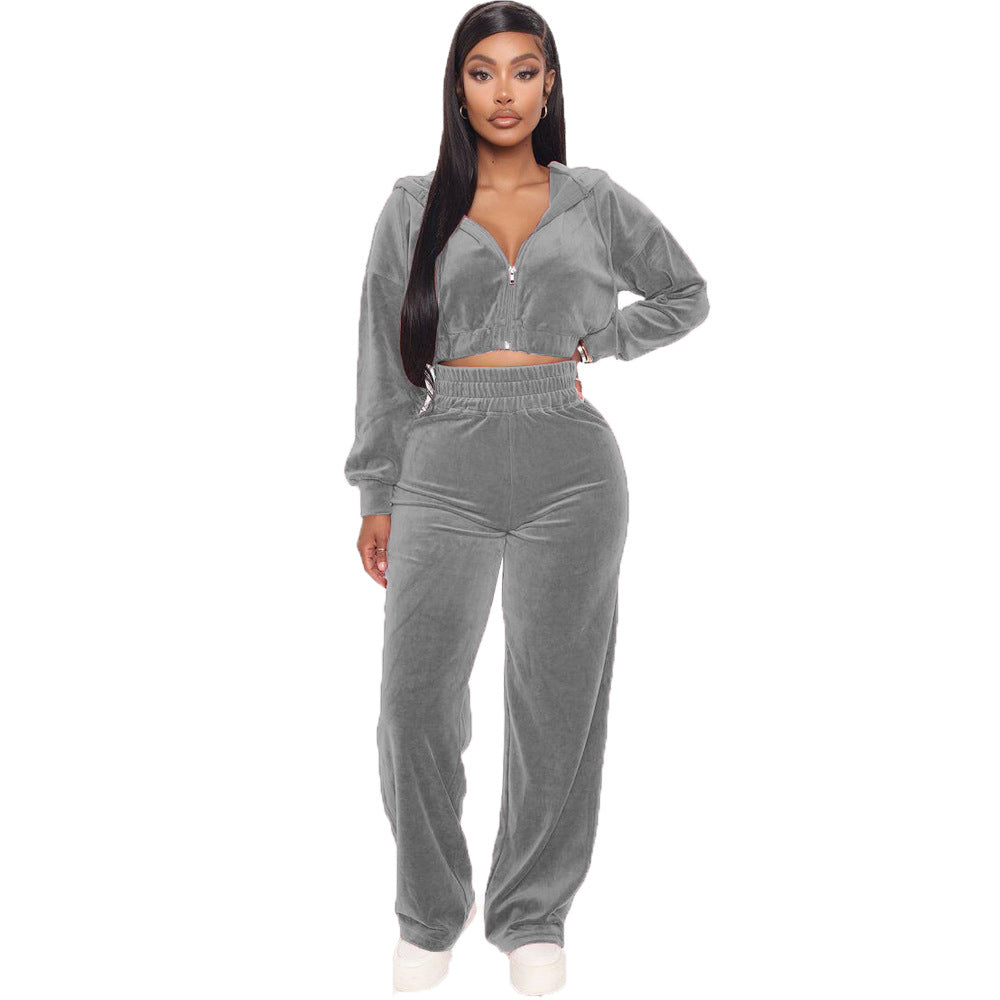 Women's Slouchy Classy Stylish Veet Zipper Suits