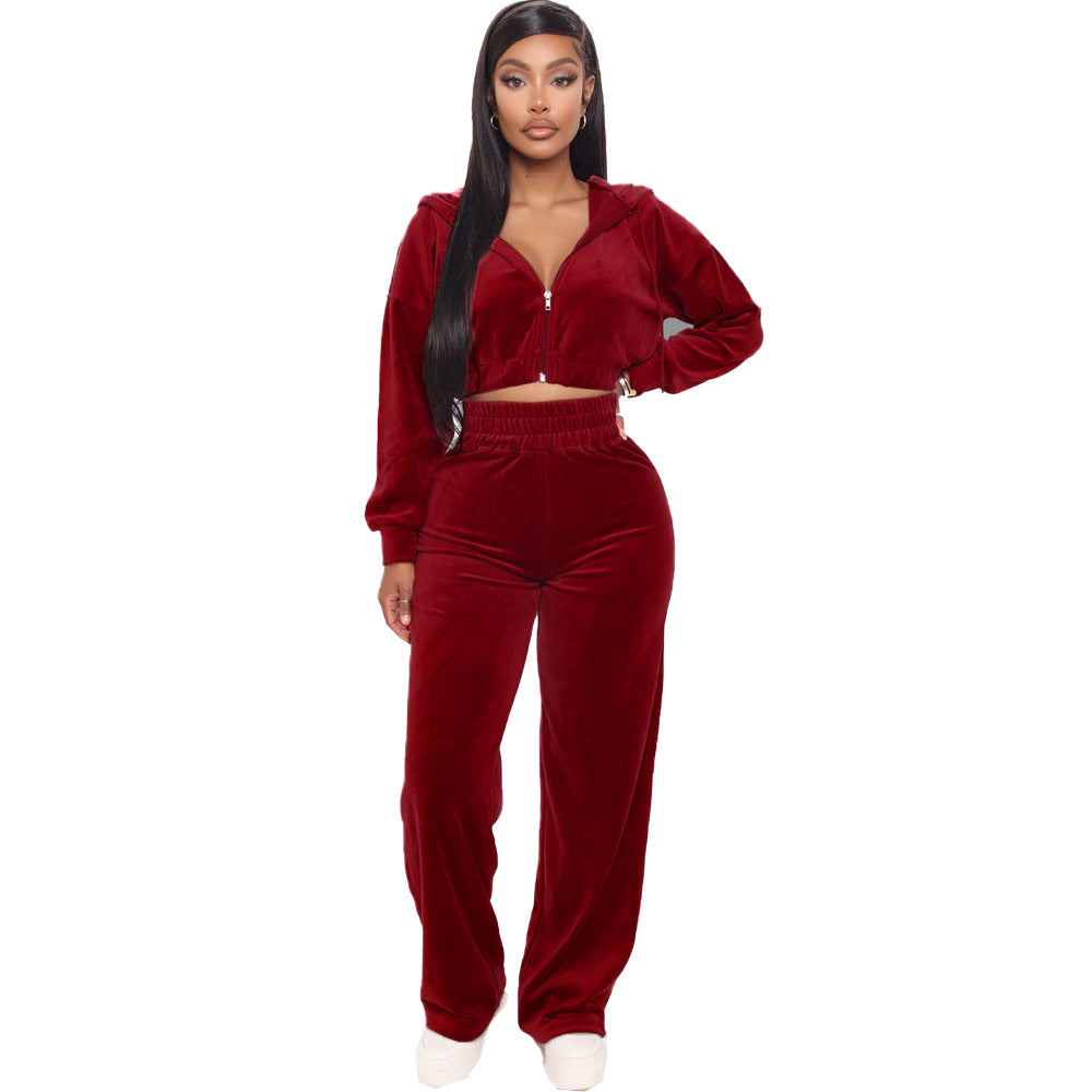 Women's Slouchy Classy Stylish Veet Zipper Suits