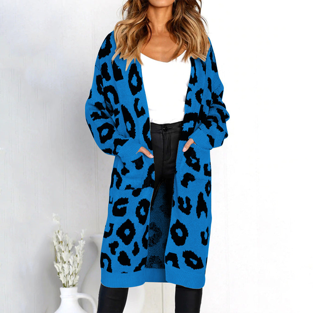 Women's Autumn Leopard Print Long For Sweaters