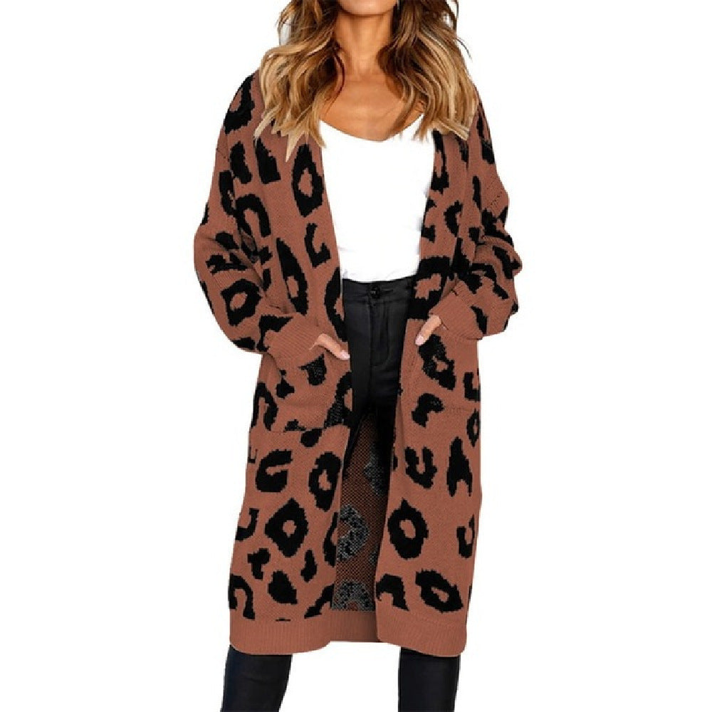 Women's Autumn Leopard Print Long For Sweaters