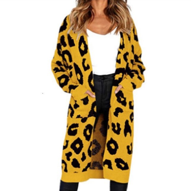 Women's Autumn Leopard Print Long For Sweaters