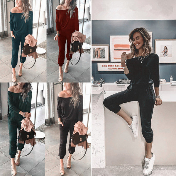 Women's Color Fashion Casual Long Sleeve Pocket Suits