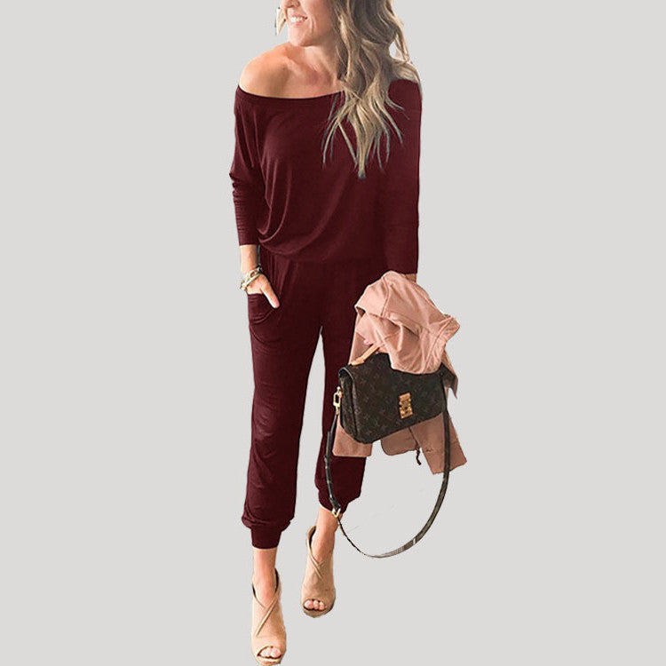 Women's Color Fashion Casual Long Sleeve Pocket Suits