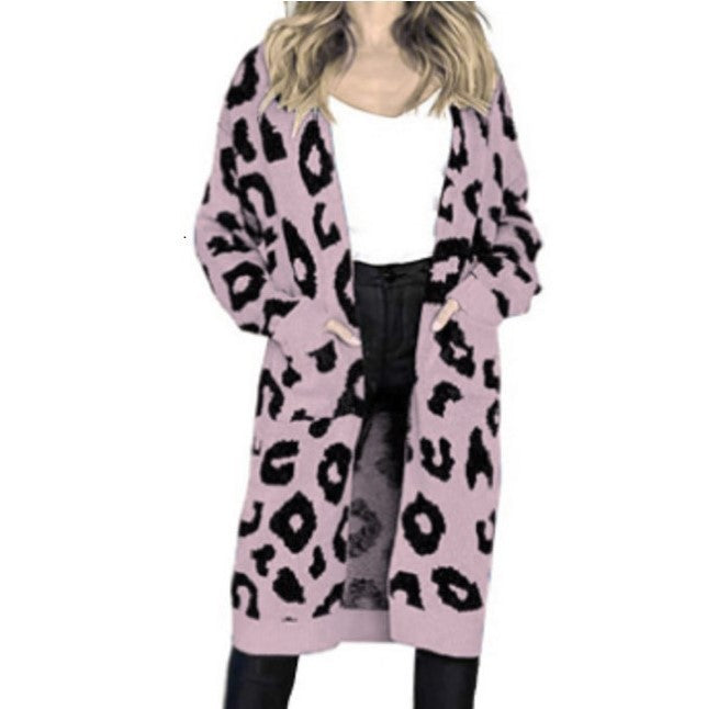 Women's Autumn Leopard Print Long For Sweaters