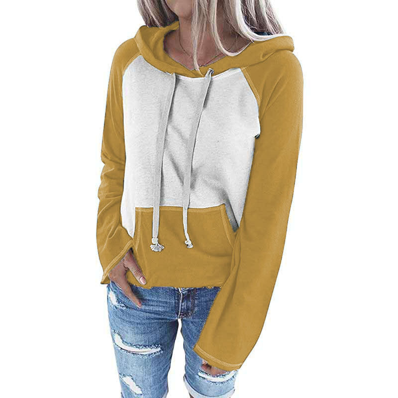 Women's Autumn Hooded Long Sleeve Color Casual Sweaters