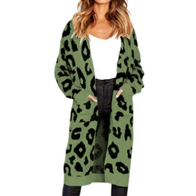 Women's Autumn Leopard Print Long For Sweaters