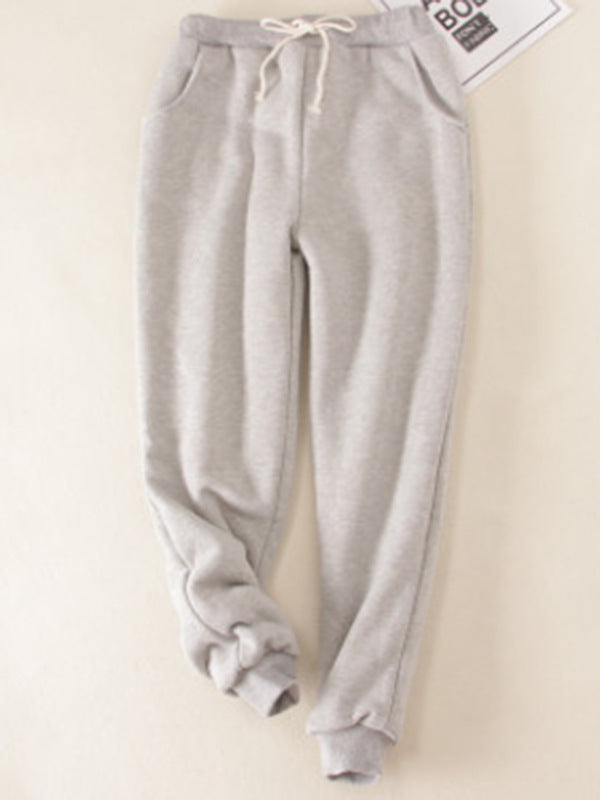 Women's Cashmere Thickened Warm Winter Loose Casual Pants