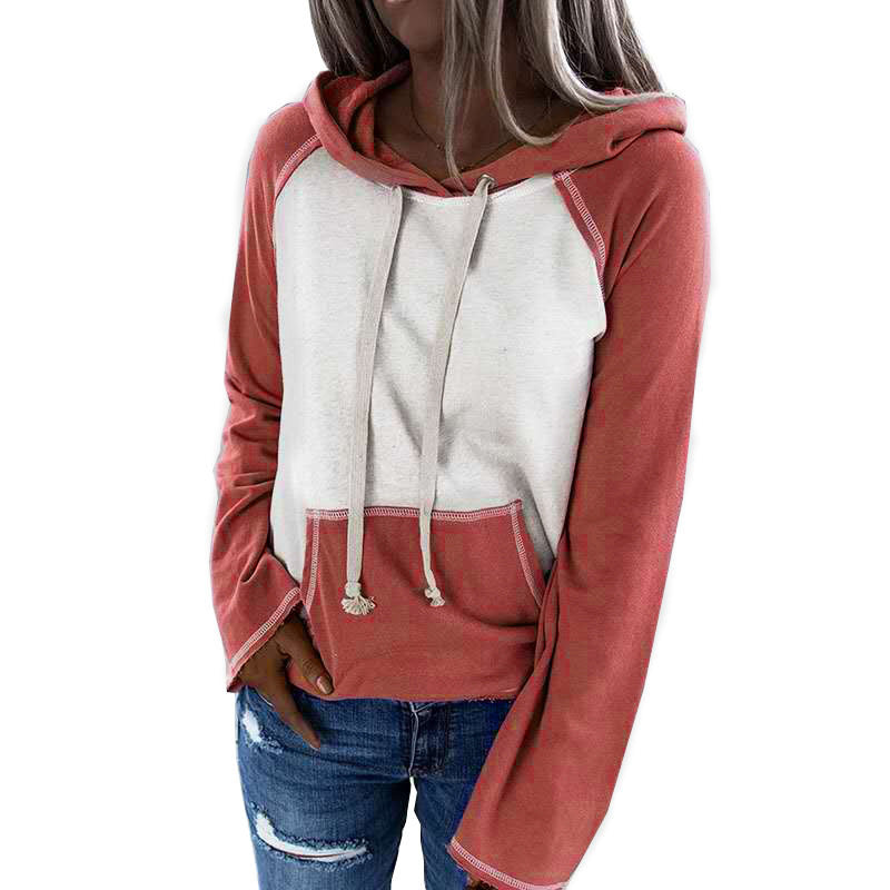 Women's Autumn Hooded Long Sleeve Color Casual Sweaters