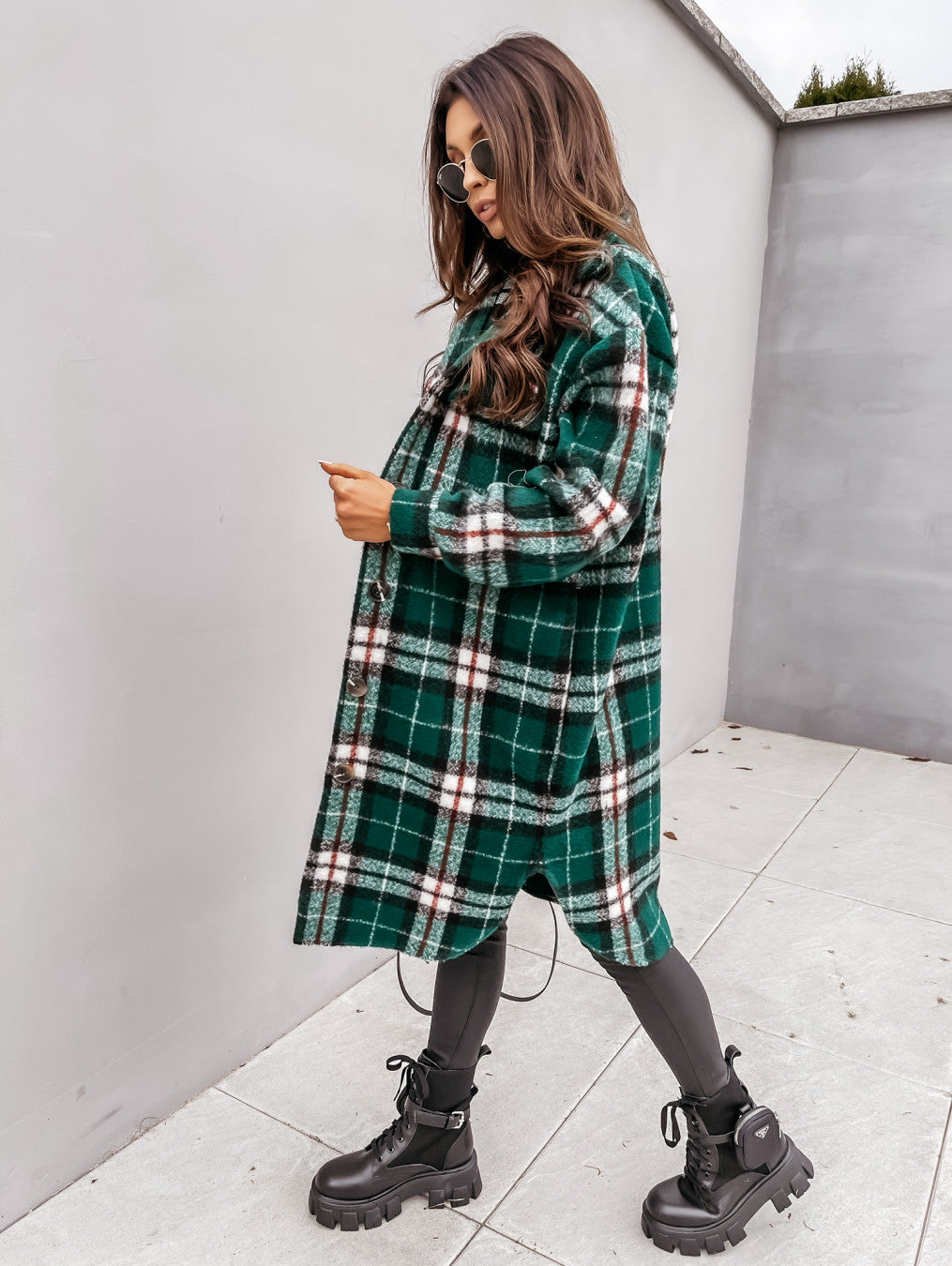 Casual Fashion Long Sleeve Plaid Printed Blouses