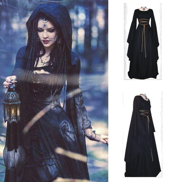 Women's Long Sleeve Round Neck Belt Irregular Dress Dresses