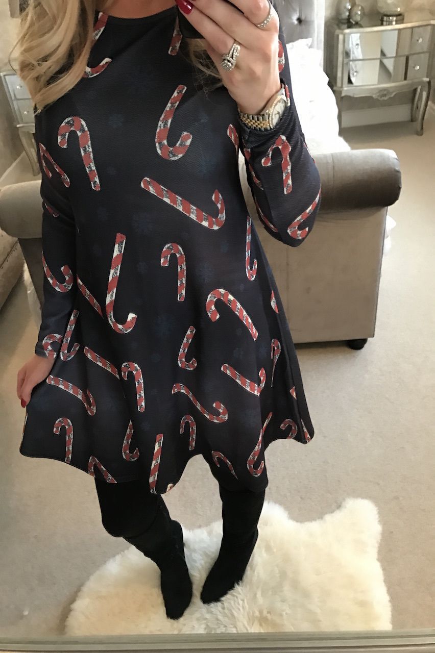 Women's Trendy Unique Christmas Printed Dress Blouses