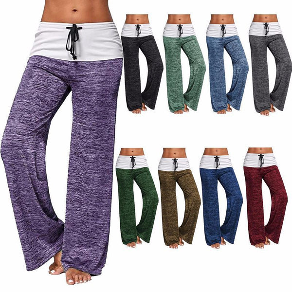 Patchwork-Yoga-Sporthose, Outdoor-Freizeithose