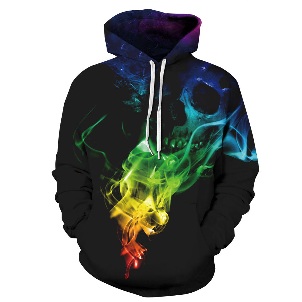 Starry Sky Color Digital Printed Hoodie Couple Sweaters