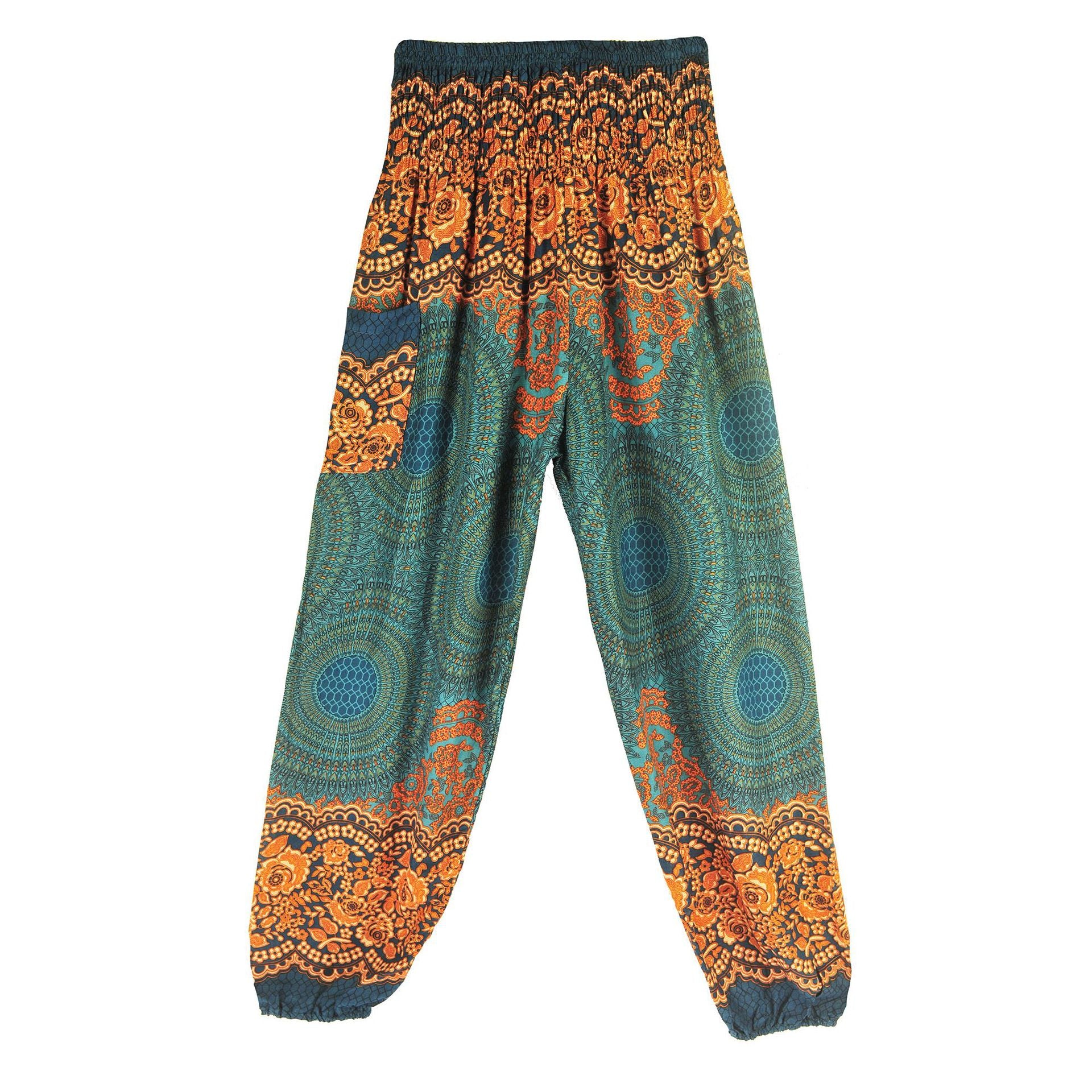 Graceful Bohemian Rayon Yoga Bloomers Trousers Pants