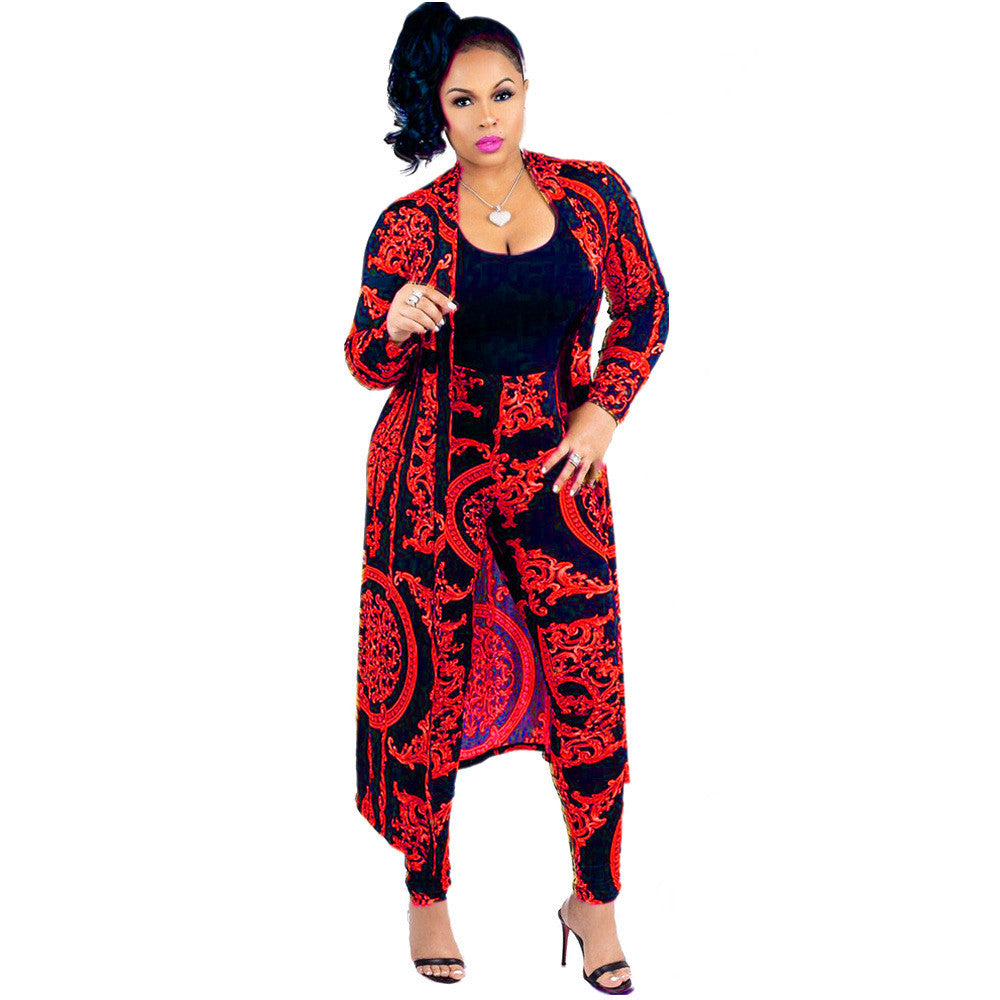 Popular Durable Autumn Robe Two-piece Set Suits