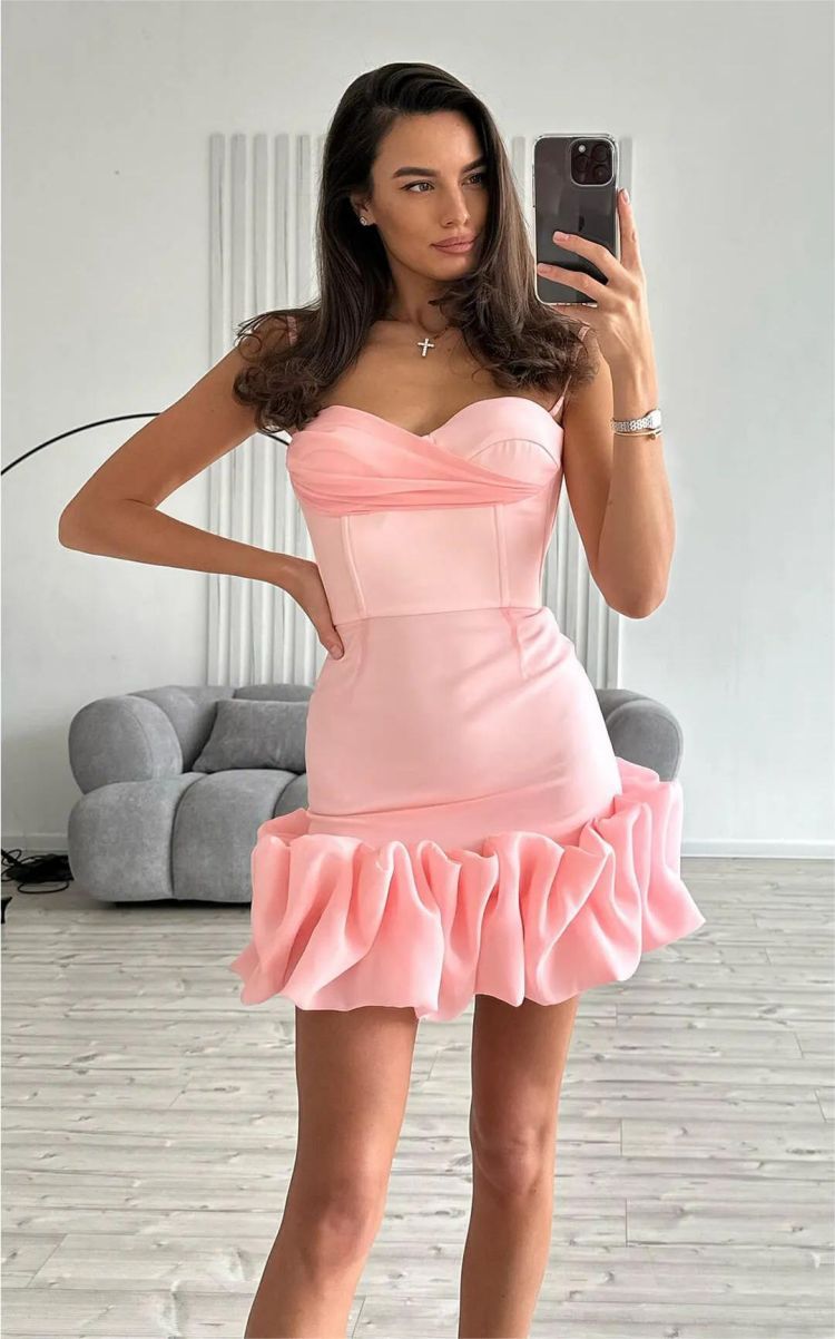 Women's Summer Sexy Pleated Slip Dress Slim Dresses