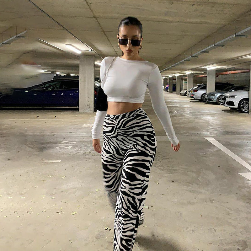Women's Sexy Slim Fit Striped Casual Sports Pants
