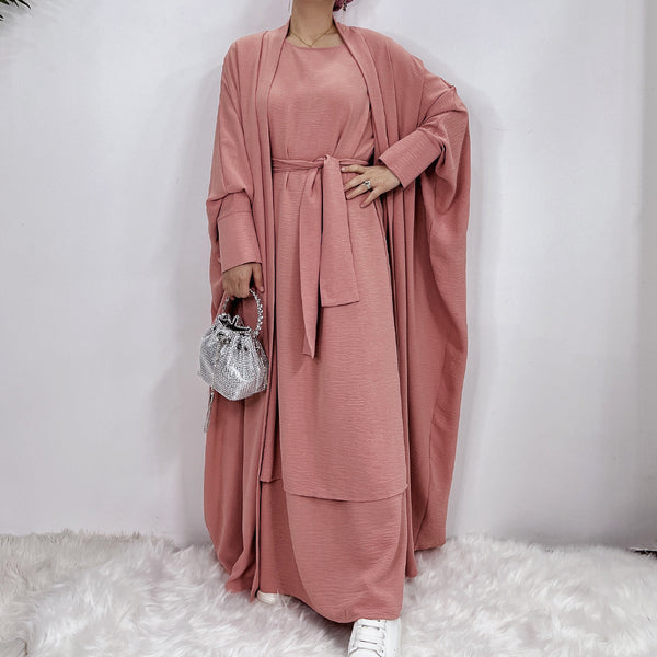 Charming Turkish Robe Solid Color Two-piece Suits