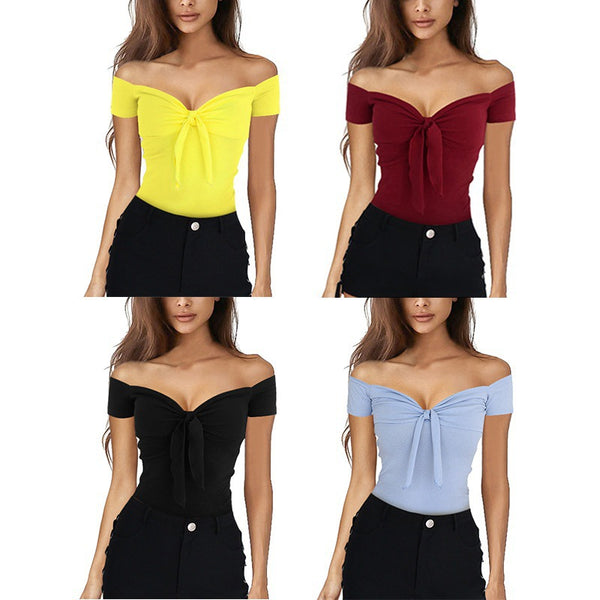 Women's Spring Beach Party Slim T-shirt Blouses