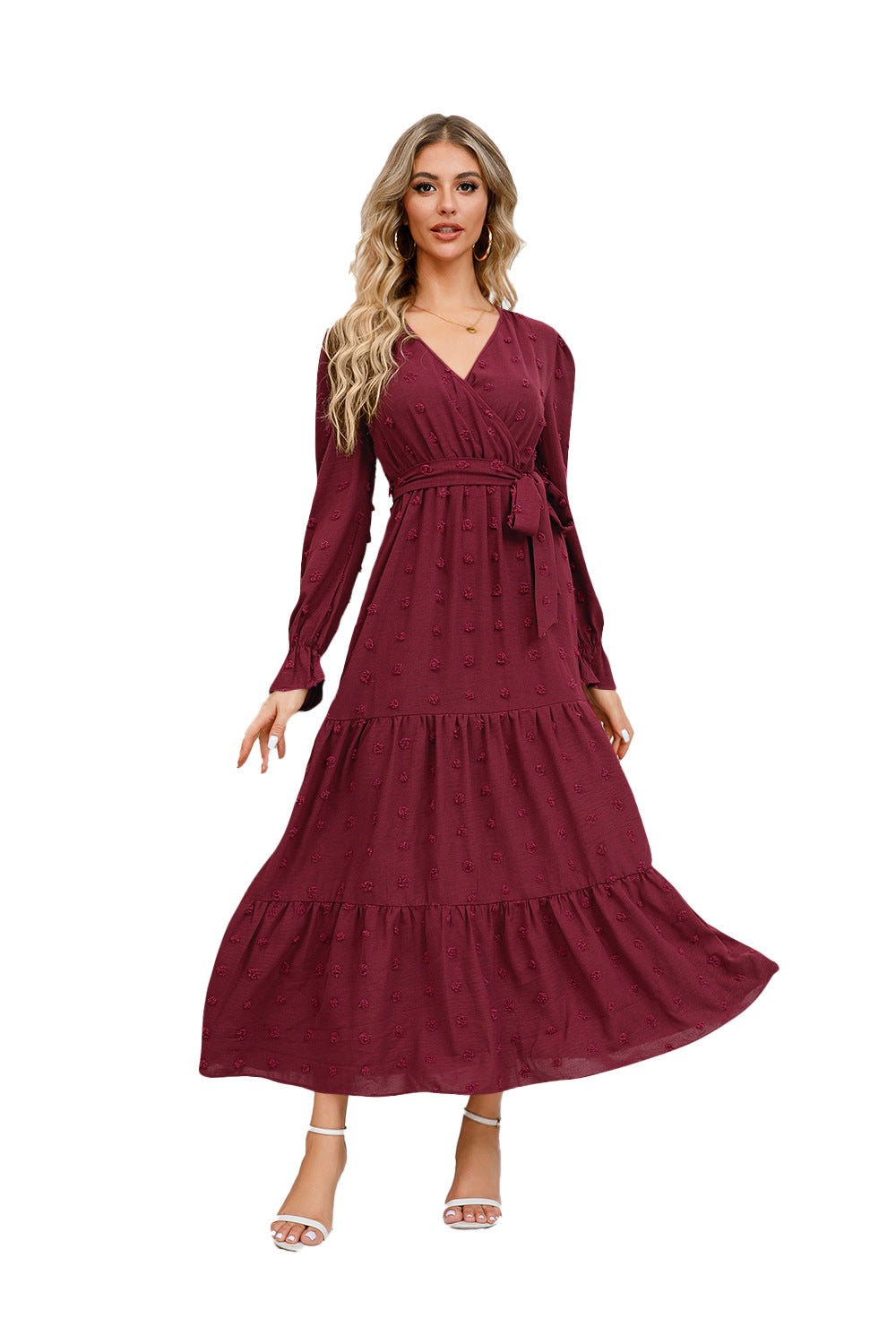 Women's Solid Color Wide Hem Casual Dress Dresses